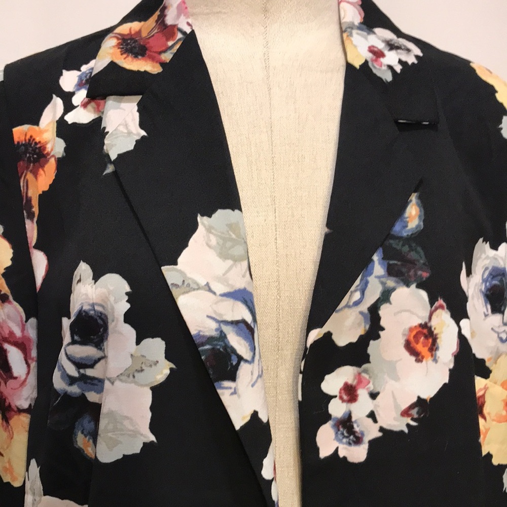 Long Small Polyester Blazer Jacket - image 4